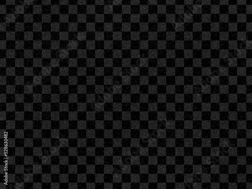 黒い和柄背景　市松模様