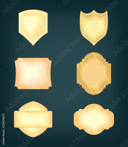 set of gold badges