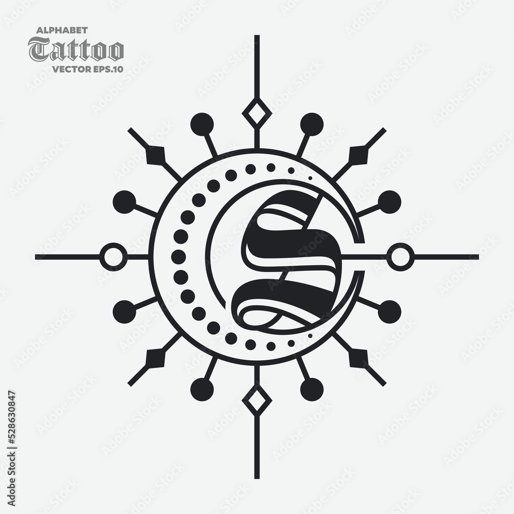 Alphabet S Tattoo Logo