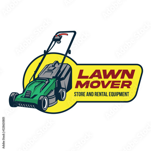 Lawn Mover vector illustration, perfect for Lawn Care company logo design