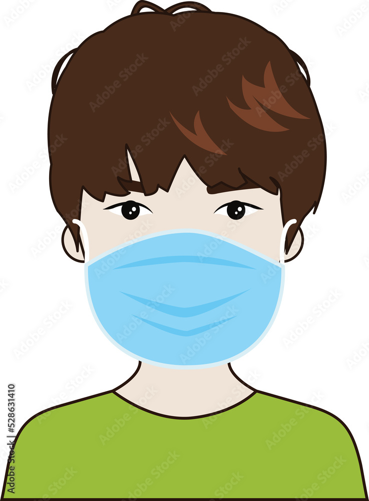 People wearing medical mask. Protection virus People wearing medical mask. Protection virus