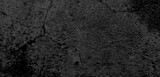 Dark black wall texture or old grunge background on black. Concrete wall. Elegant black background. Mystery black.