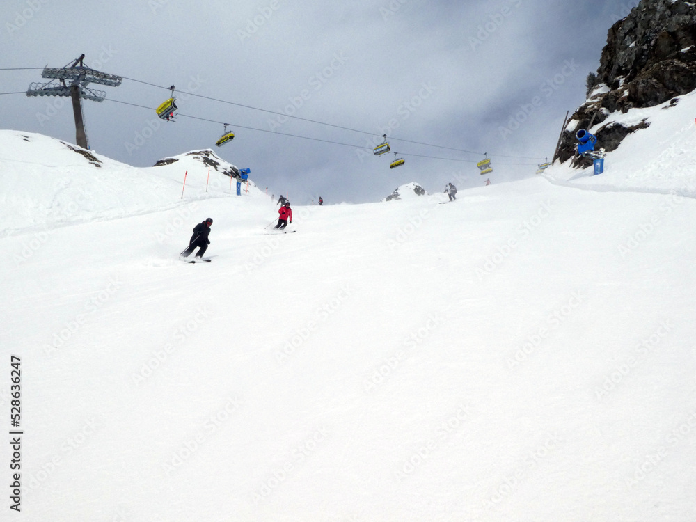 Abfahrt von der Seekarsppitze/Bergstation Panoramabahn