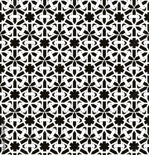 Geometric pattern. Seamless vector background. Ethnic graphic design.