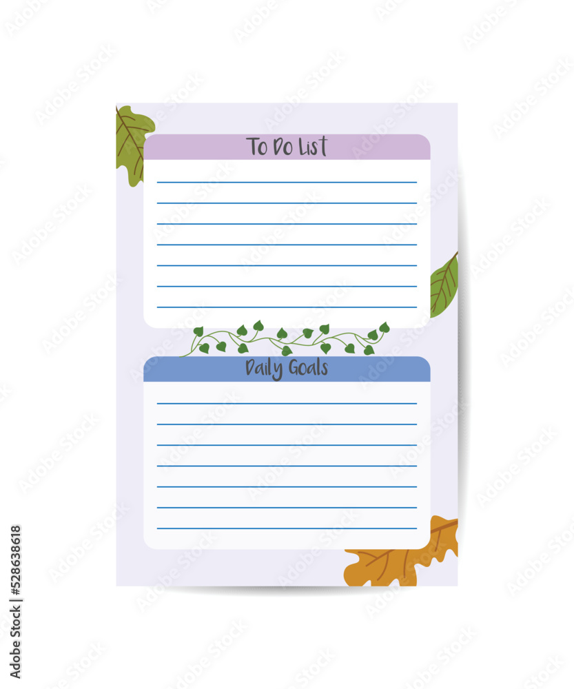 To do planner template Daily check list with floral design Planner with space for notes to do and habit and water tracker To do planner template Daily check list with floral design Planner with space for notes to do and habit and water tracker