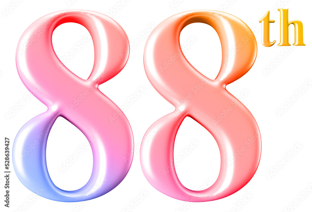 Obraz premium celebration 88th number