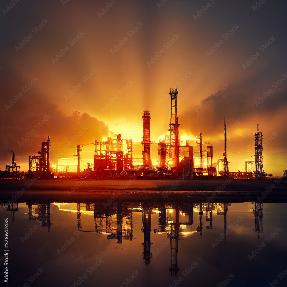 Oil and gas industrial zone