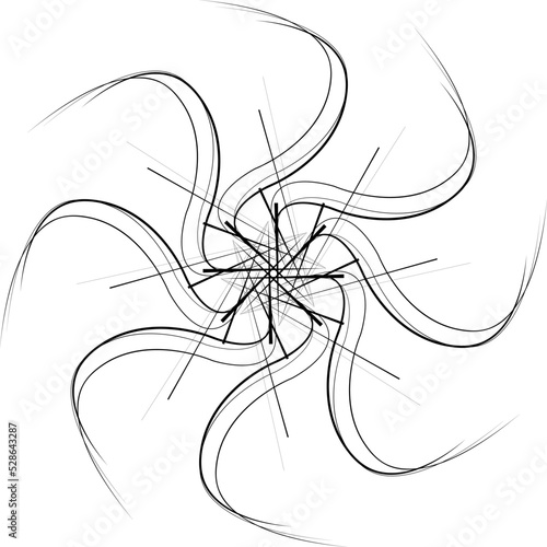 abstract black and white illustration
