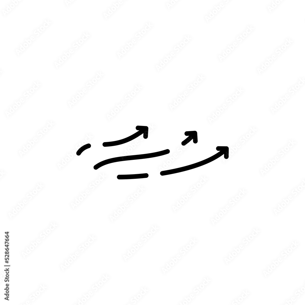 Fototapeta premium Wind, Air Dotted Line Icon Vector Illustration Logo Template. Suitable For Many Purposes.