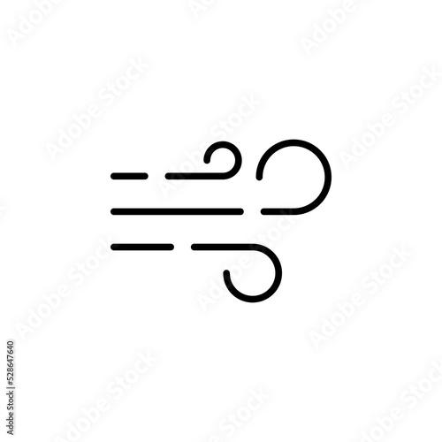 Wind, Air Dotted Line Icon Vector Illustration Logo Template. Suitable For Many Purposes.