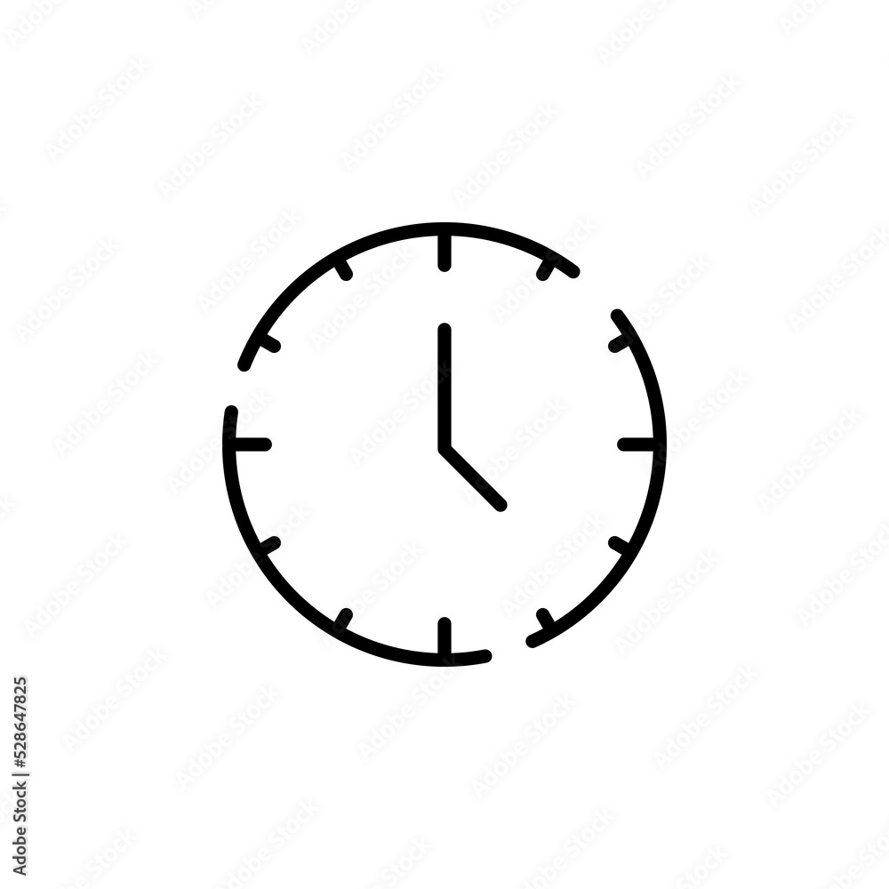 Clock, Timer, Time Dotted Line Icon Vector Illustration Logo Template. Suitable For Many Purposes. Clock, Timer, Time Dotted Line Icon Vector Illustration Logo Template. Suitable For Many Purposes.