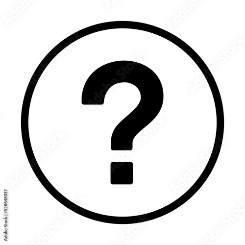Question mark icon symbol sign with transparent background PNG