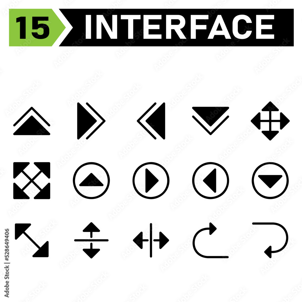 Web interface icon set include direction, arrows, angle, double, up, right, left, down, move, full screen, arrow, circle, corner, split, vertical, horizontal, back Web interface icon set include direction, arrows, angle, double, up, right, left, down, move, full screen, arrow, circle, corner, split, vertical, horizontal, back