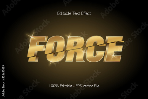 Force editable text effect 3d emboss Gradient style Design