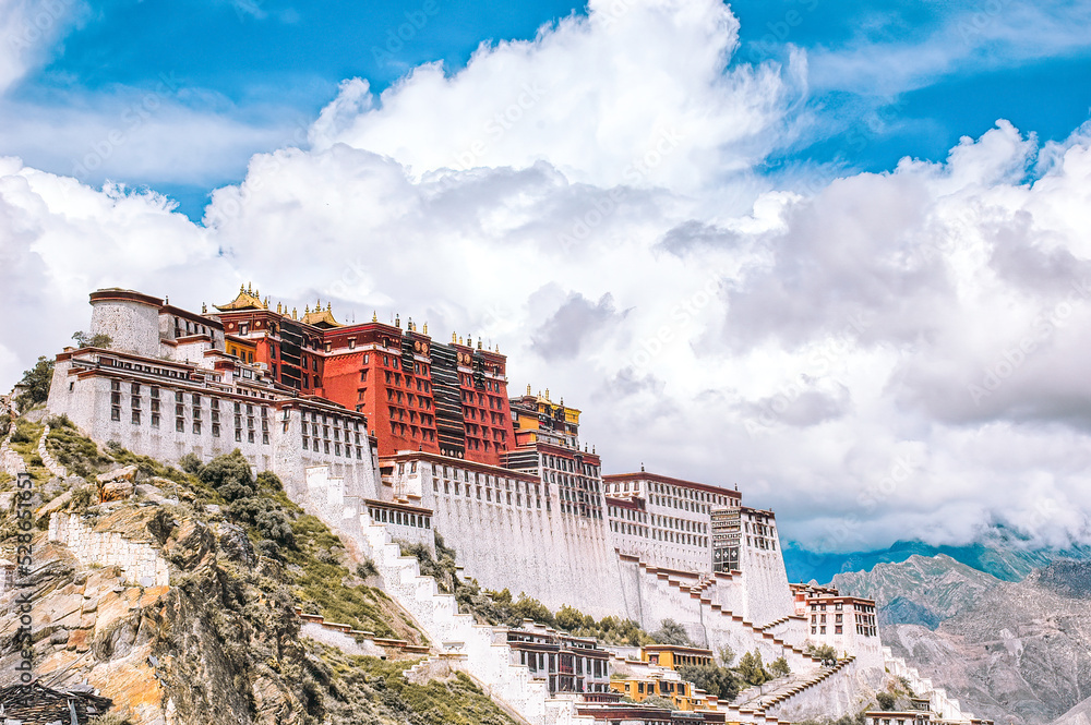 Potala Palace in summer  Lhasa, Tibet.