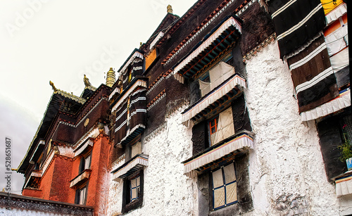Shigatse, Tibet, China - The view of Tashilhunpo Monastery photo