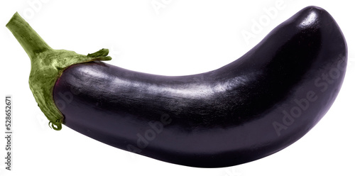 fresh natural organic eggplant isolated photo