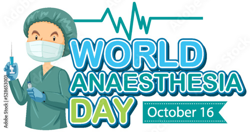 World Anaesthesia Day Logo Concept