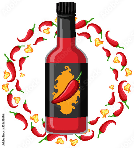 Chili sauce bottle icon
