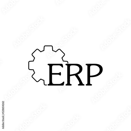 Free Download Erp Enterprise Resource Planning Icon isolated on white background - GFXLoad