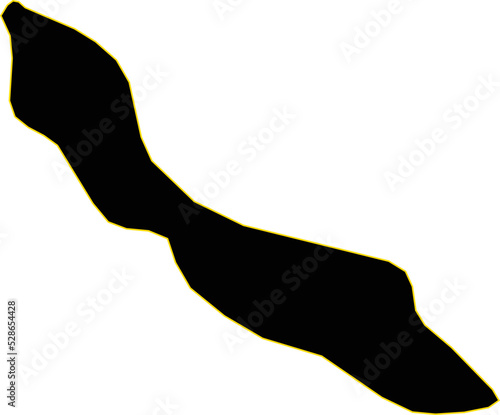 Map of Curacao,Vector illustration eps 10.