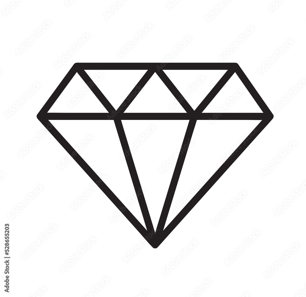 simple diamond icon. vector illustration simple diamond icon. vector illustration
