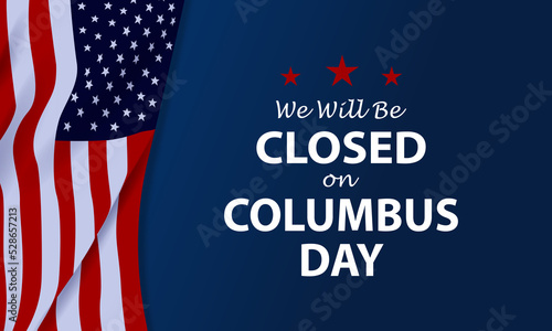 Columbus Day USA Background