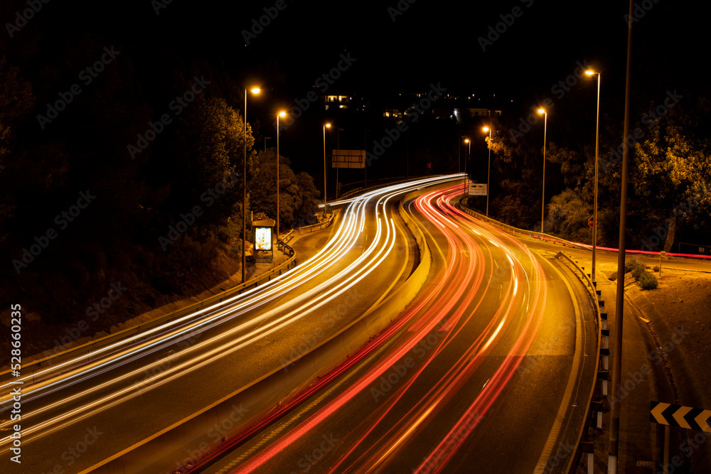 Highway Light Trails Highway Light Trails