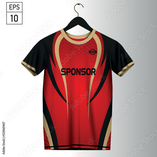 Jersey  Sport Design Templatesoccer Jersey Mockupuniform Stock Vector photo