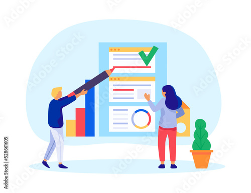 Kanban project management, business concept in company