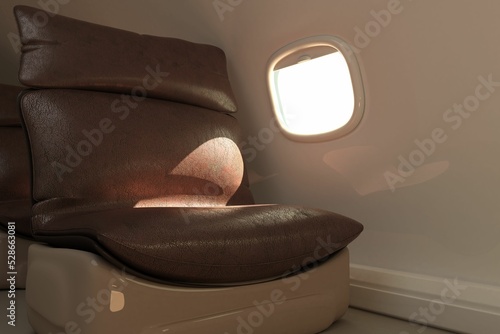 Empty seat in plane