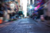 Blurry new york street