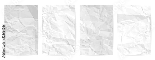 White сlean crumpled paper