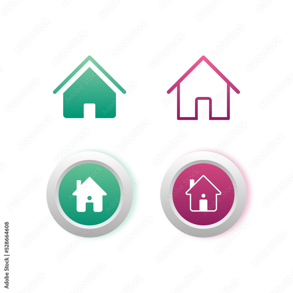 home icon set home icon set