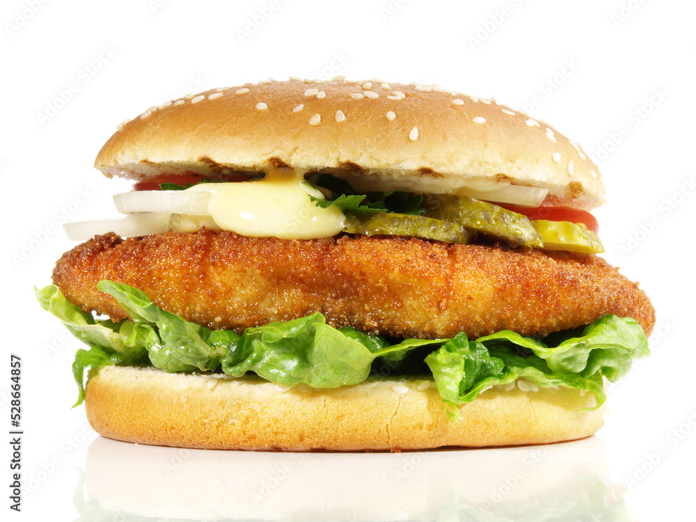 Fischburger - Fisch Burger Freigestellt Fischburger - Fisch Burger Freigestellt