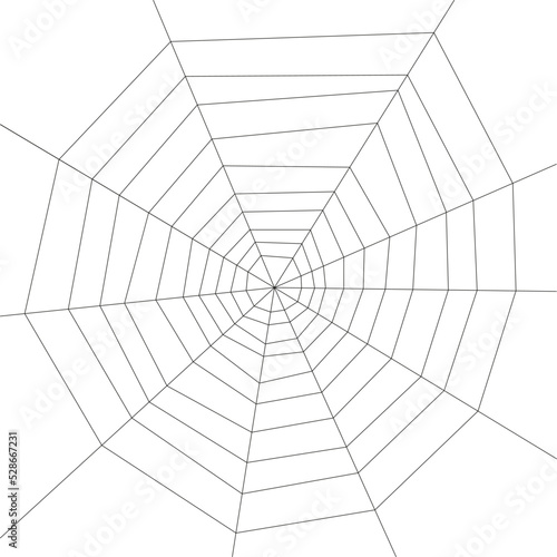 Spider web. Halloween background. Spiderweb vector illustration. Black spider web isolated on white background. Cobweb silhouette.