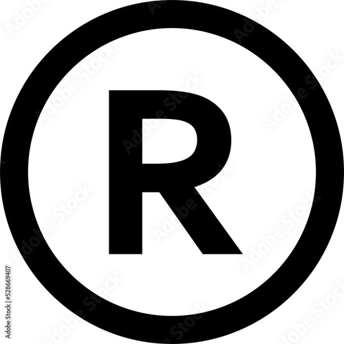 Registered trademark logo. Smart ark and trademark right and license  photo