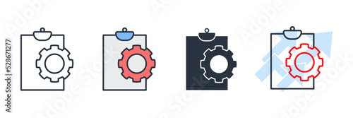 planning icon logo vector illustration. Project Management symbol template for graphic and web design collection