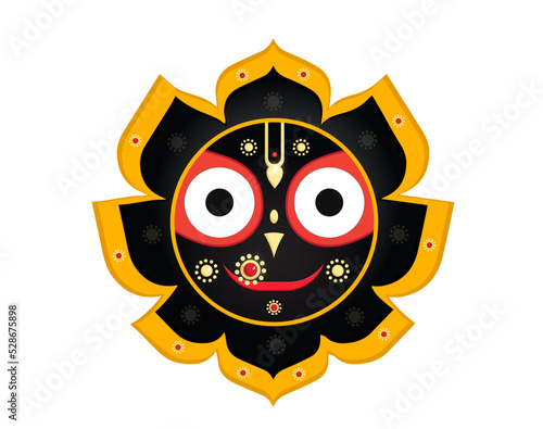 Lord Jagannatha. Indian God of the Universe. 