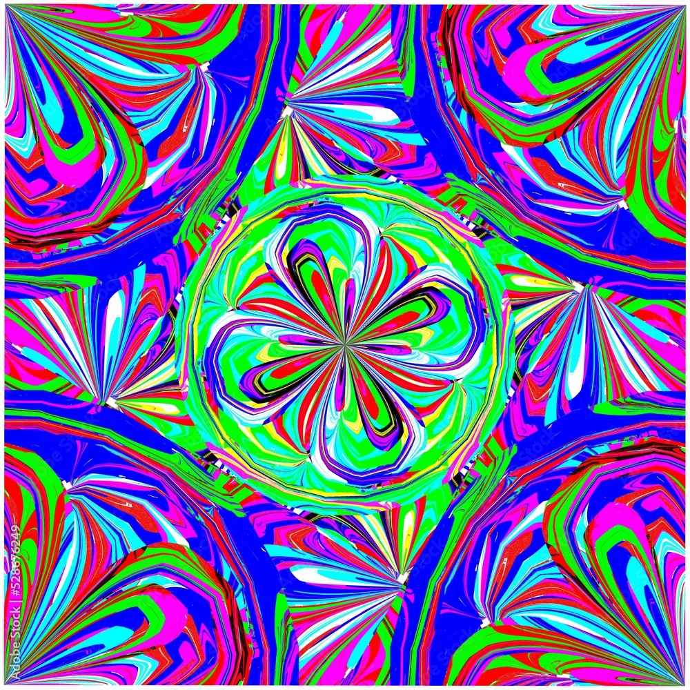 Symmetrical fractal flower, digital artwork for creative graphic Symmetrical fractal flower, digital artwork for creative graphic