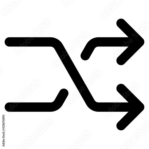 Shuffle line icon