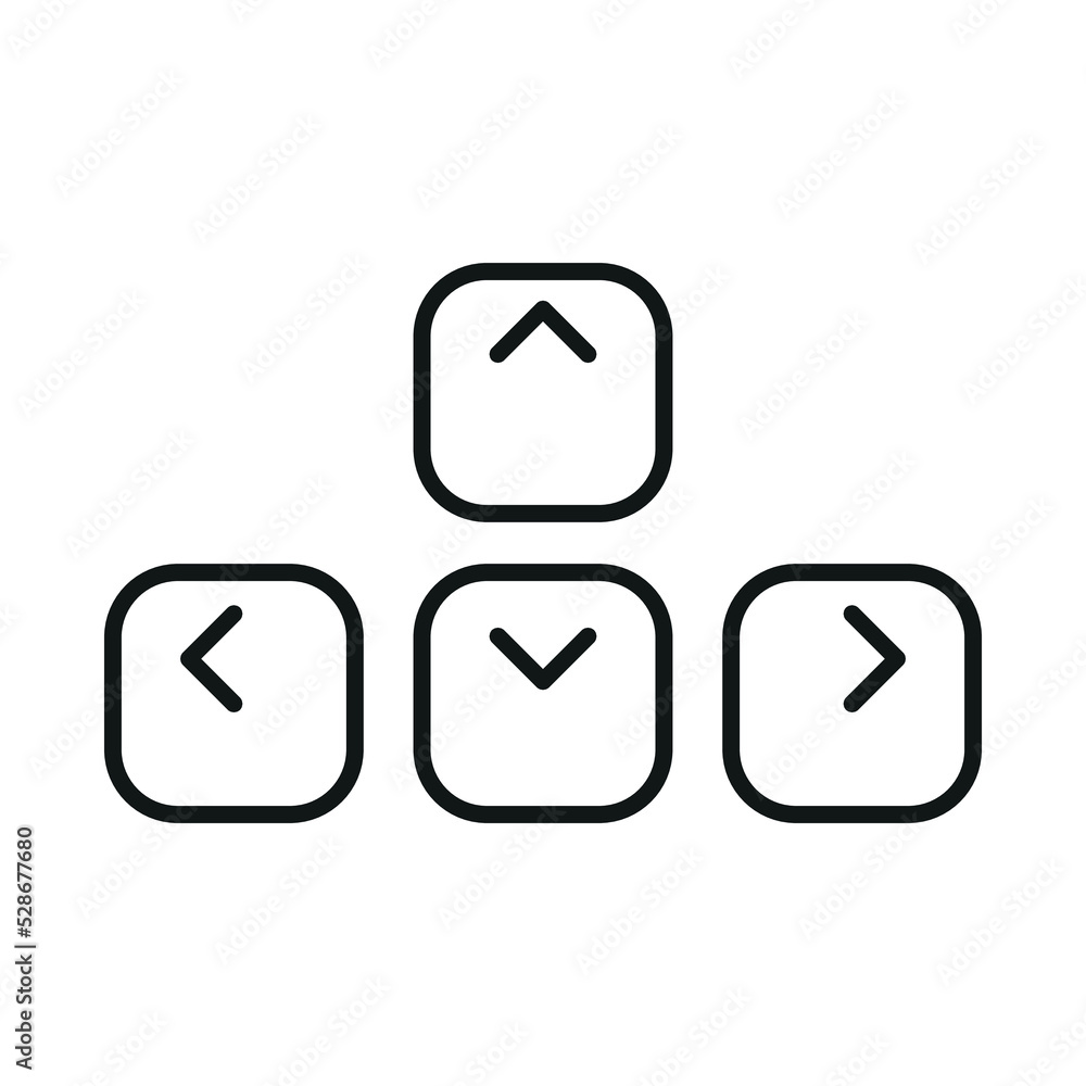 Computer keyboard icon - Editable stroke Computer keyboard icon - Editable stroke