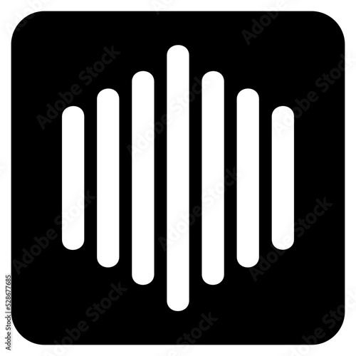 Audio Wave glyph icon © HacaStudio