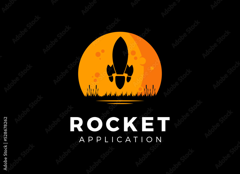 Booster Logo, Rocket advance logo designs template.