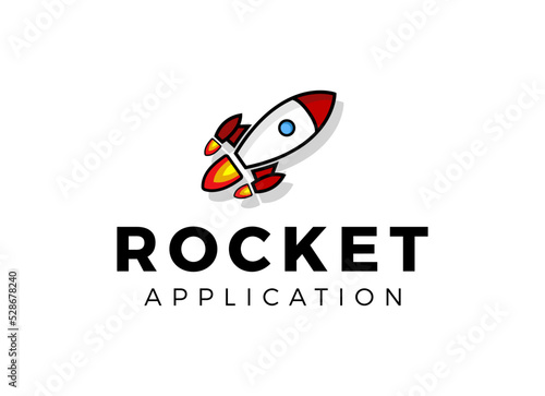 Booster Logo, Rocket advance logo designs template.