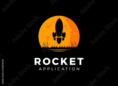 Booster Logo, Rocket advance logo designs template.