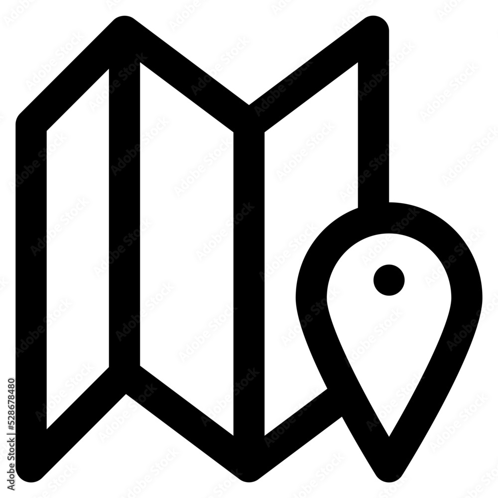 Map line icon Map line icon