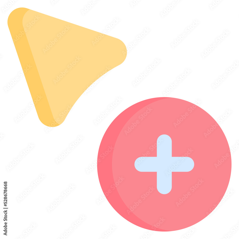 Fototapeta premium Add flat icon