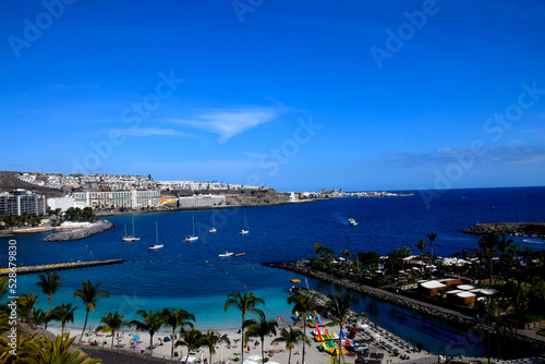 Anfi del Mar beach canary island landscape