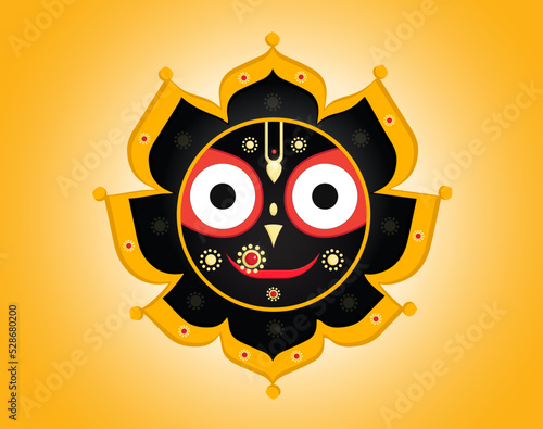 Lord Jagannatha. Indian God of the Universe .